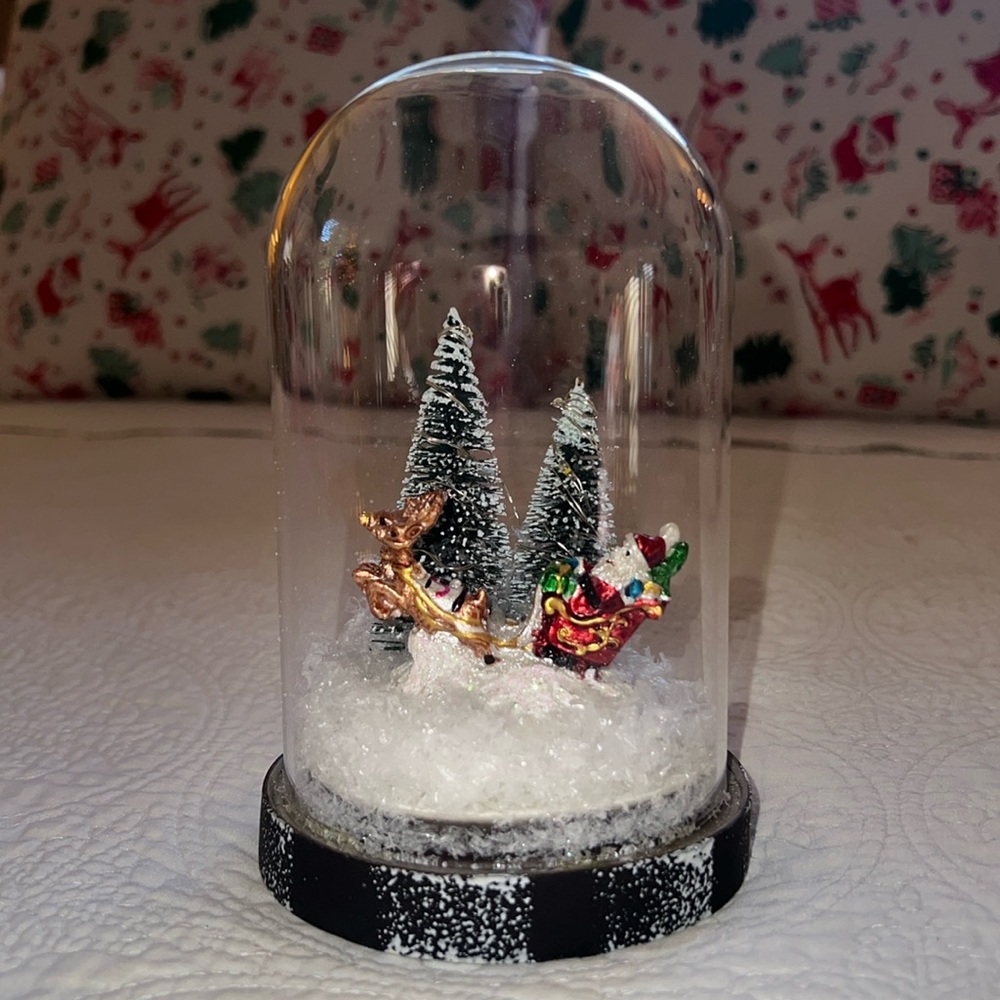 Santa snow globe
